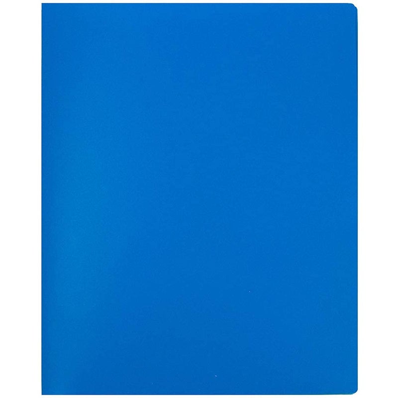JAM PAPER Heavy Duty Plastic Multi Pocket Folders - 4 Pocket Organizer - Blue - 2/Pack - Image 3